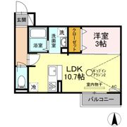 パディコート下城野の間取り画像