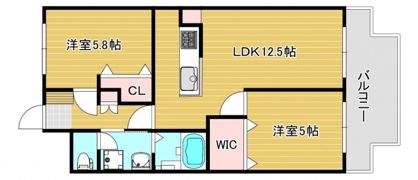 スカイコートタキモトの間取り画像