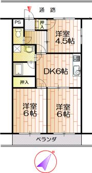 シーナリーマンションの間取り画像