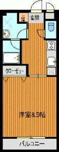 マンションKの間取り画像