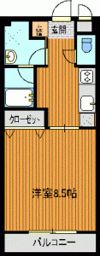 マンションKの間取り画像