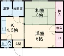 ヴューテラスⅡの間取り画像