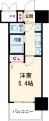 エステムプラザ神戸水木通グランクロスの間取り画像