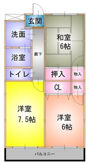 フェアリーBの間取り画像