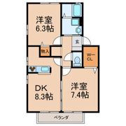 ルミネ花園の間取り画像