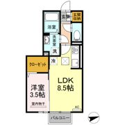 ロイジェントパークス富久山 Eの間取り画像