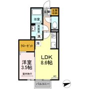 ロイジェントパークス富久山 Eの間取り画像