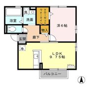 アクアマリン Cの間取り画像