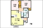 しんでれら・円山 B棟の間取り画像
