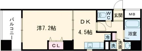 CASSIA住道の間取り画像