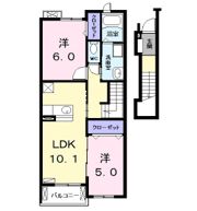 ラフィネ Fの間取り画像