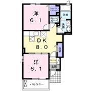 グランディール城南Bの間取り画像