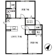 メゾン梅本Ⅱの間取り画像