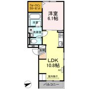 Dーroom尾頭橋Aの間取り画像