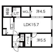 ALPHA南8条の間取り画像