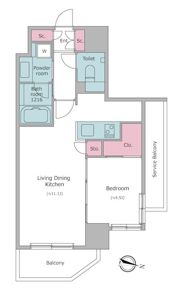ドゥーエ二子新地の間取り画像