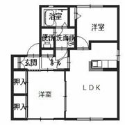 ディアス東南Bの間取り画像