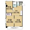 ビワハイツナカネの間取り画像