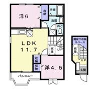 ファミールメゾンBの間取り画像