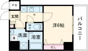 Blue西長堀の間取り画像