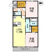 ラフィーネ大和八木 W棟の間取り画像