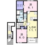 エレガント パレスの間取り画像