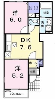 フラン コート ウエストの間取り画像