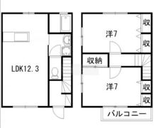エスペランス Aの間取り画像