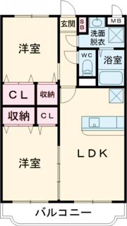 はなみずきⅡ番館の間取り画像