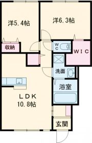 Woodlark桃山台 B棟の間取り画像