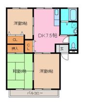 ハビネスハイツの間取り画像