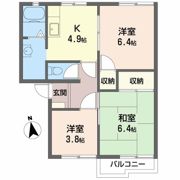 コーポ向陽台 Aの間取り画像