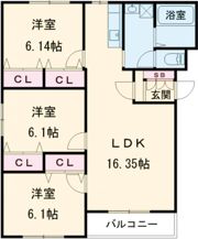 グランメールⅣの間取り画像