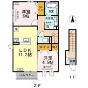 ARPEGE(ｱﾙﾍﾟｰｼﾞｭ)の間取り画像