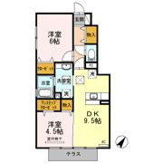 ラ シェル デュー A棟の間取り画像