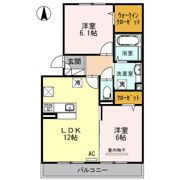Jade A棟の間取り画像