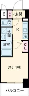 エスリード神戸兵庫駅マリーナスクエアの間取り画像