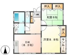 ハイム・オレンジⅡの間取り画像