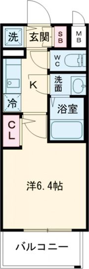 エスリード神戸兵庫駅マリーナスクエアの間取り画像