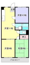 オークスマンション北野の間取り画像