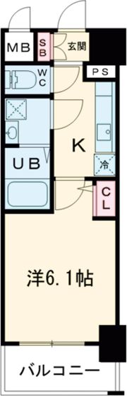 エスリード神戸兵庫駅マリーナスクエアの間取り画像
