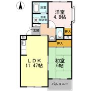 グリーンヴィレッジ Aの間取り画像