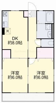 ハイム川東 南棟の間取り画像