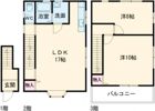 飾磨区清水アパートの間取り画像