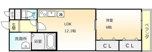 フジパレス堺もずの間取り画像