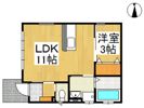 アフルエント大島 A棟の間取り画像