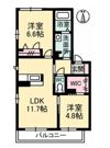 ソレアードⅡ A棟の間取り画像
