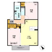 アネシス Bの間取り画像