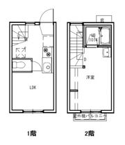 丹那コーポラスⅡの間取り画像
