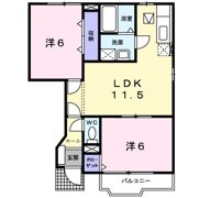 アースブラウンK・TⅣの間取り画像